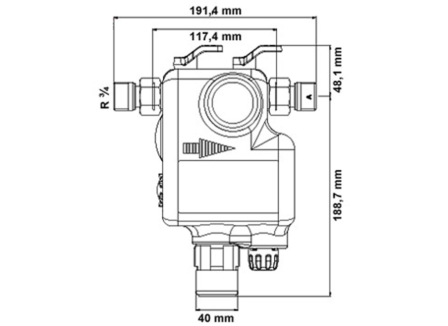 Syr FüllCombi BA Plus 6628 Automatische Füllarmatur Systemtrenner ...